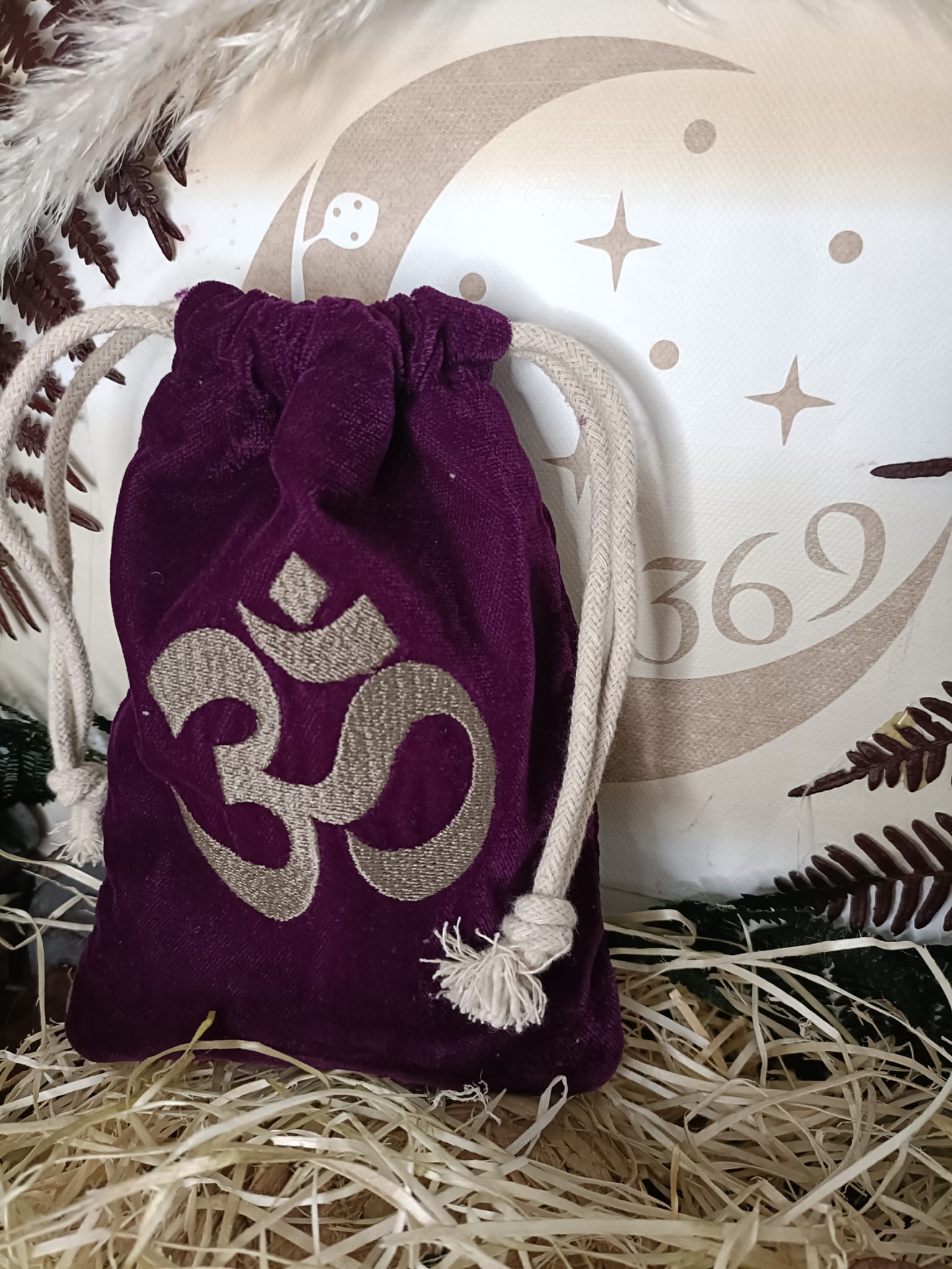 Bolsa de terciopelo con símbolo para Tarots - Imagen 2