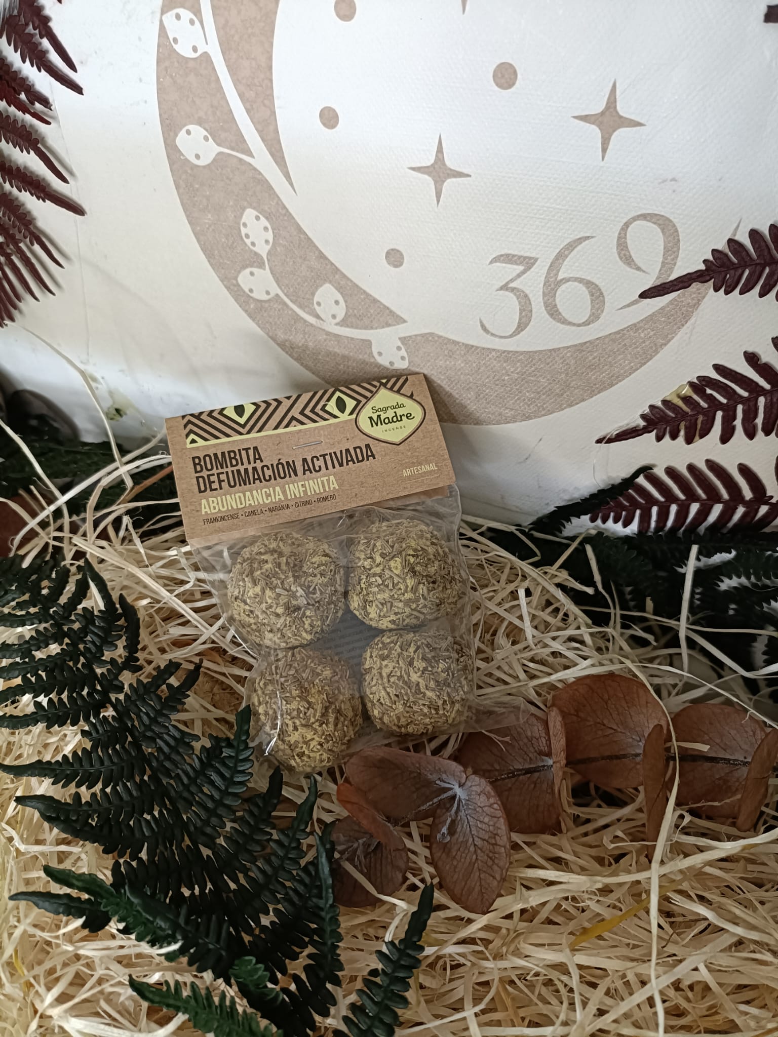 Bombita defumación activada Sagrada Madre Varios propósitos - Imagen 5