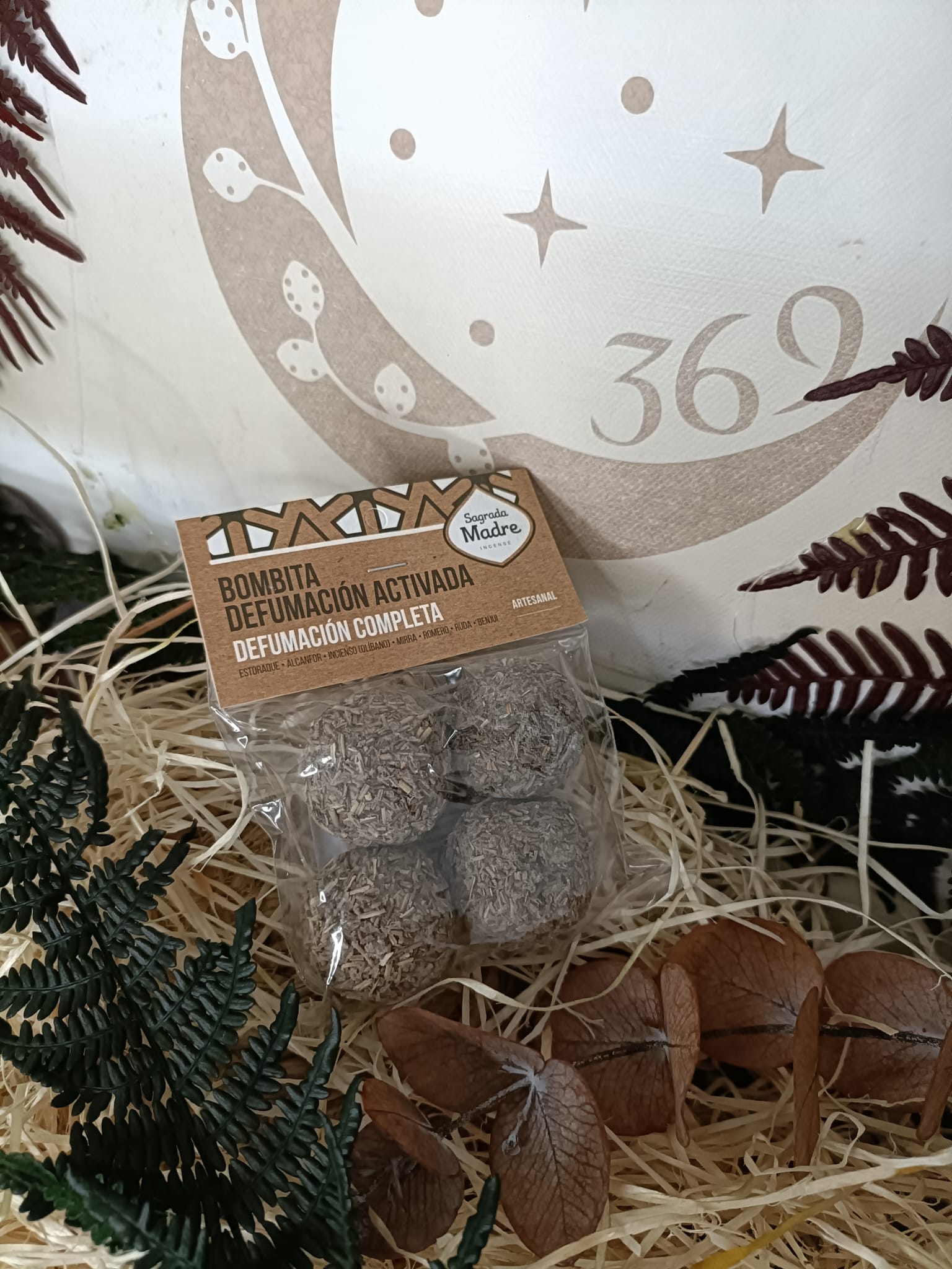 Bombita defumación activada Sagrada Madre Varios propósitos - Imagen 7