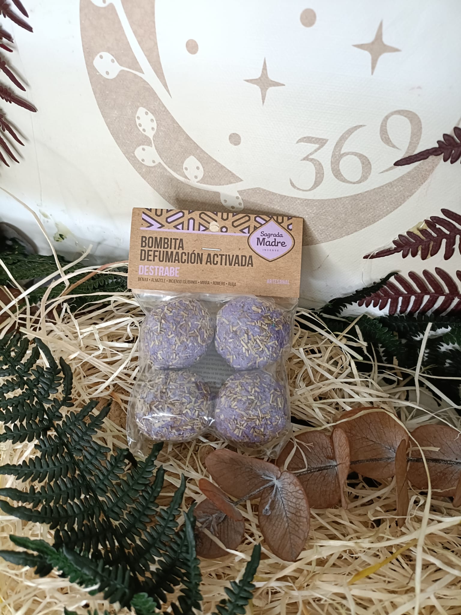 Bombita defumación activada Sagrada Madre Varios propósitos