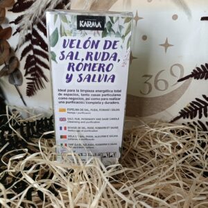 Velón de Sal, Ruda, Romero y Salvia