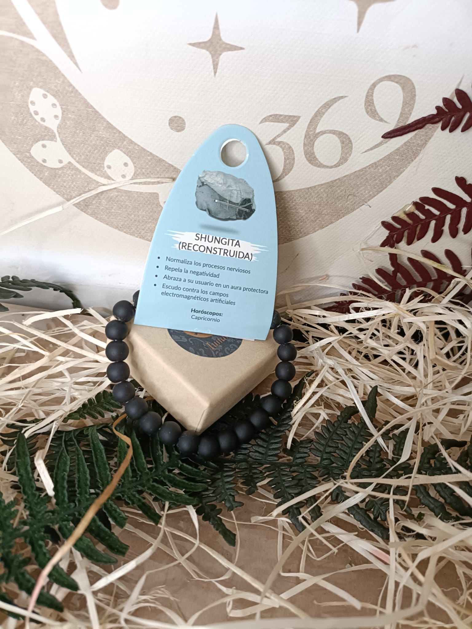 Pulsera Elástica Shungit 8 mm - Imagen 3