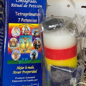 Velón Ritual Consagración Tetragramaton 7 Potencias