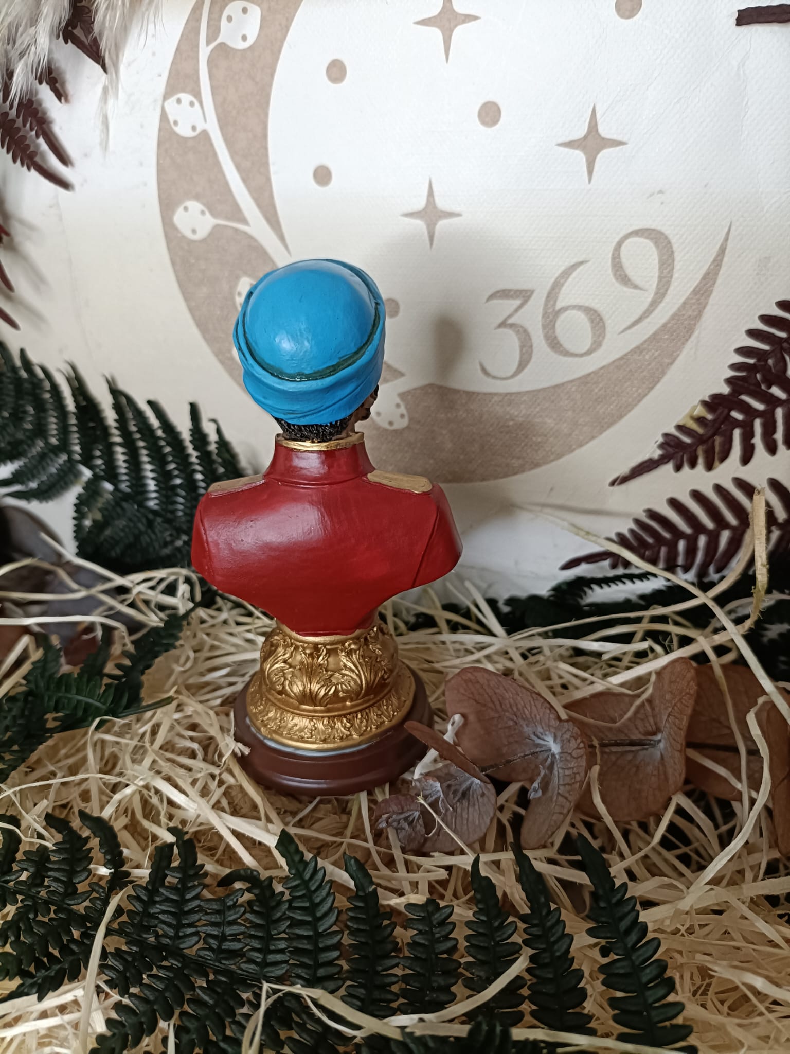 Busto Negro Felipe 13 cm - Imagen 3