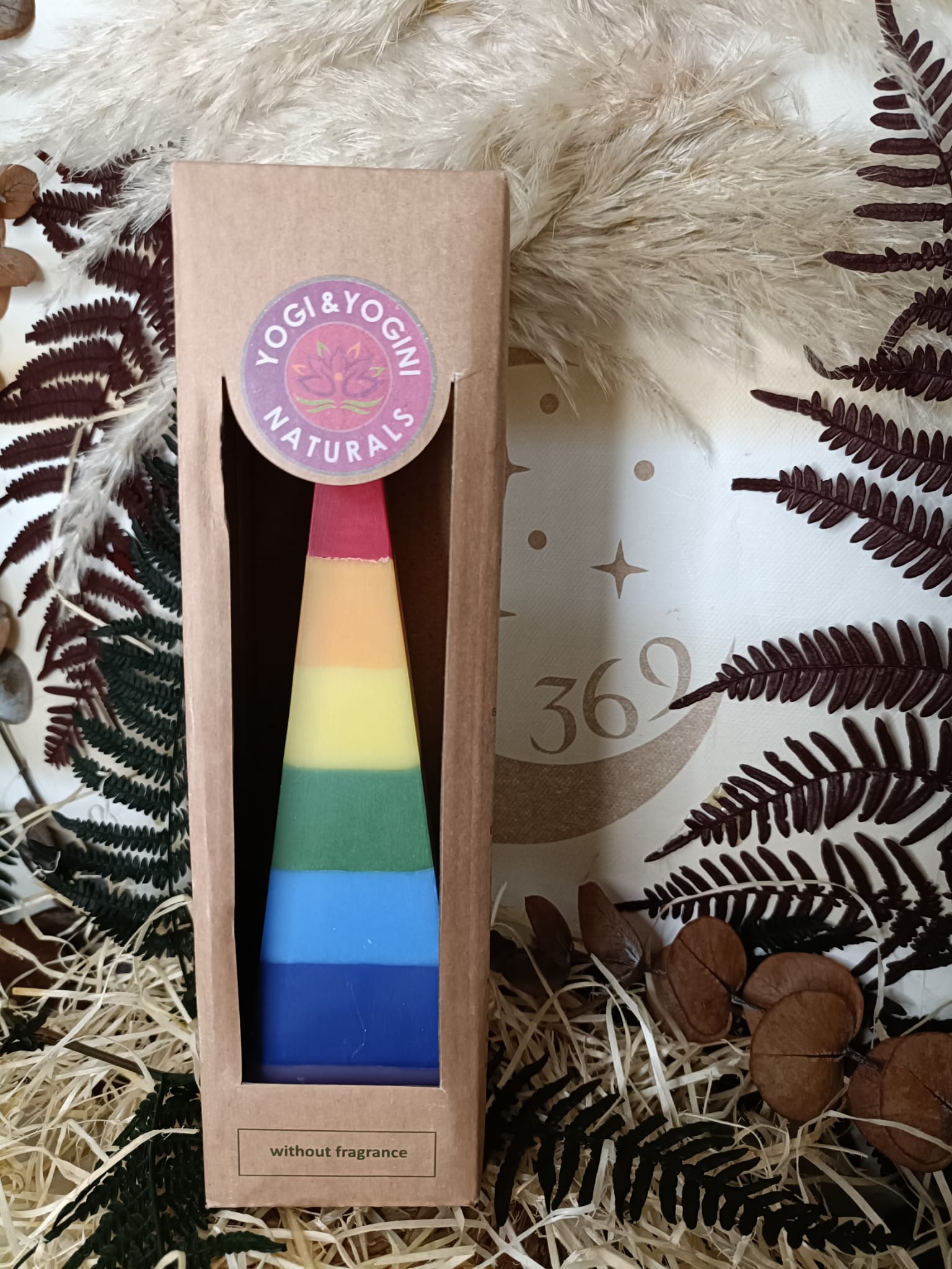 Vela Piramidal Chakra sin perfume - Imagen 2