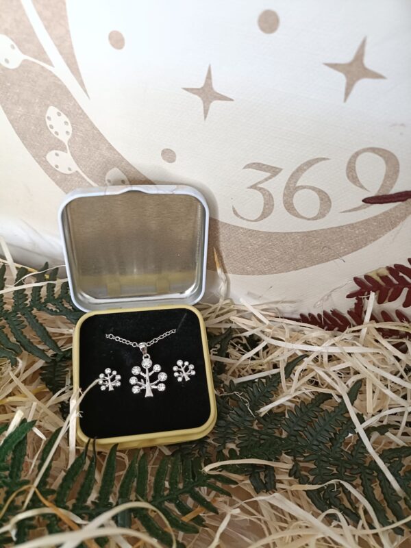 Set Árbol de la Vida Colgante + Pendientes - Imagen 2