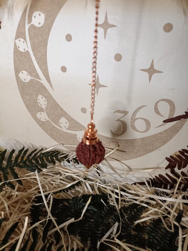 Péndulo de Semilla de Rudraksha Cobre - Imagen 3