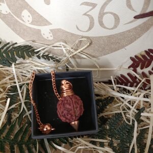 Péndulo de Semilla de Rudraksha Cobre
