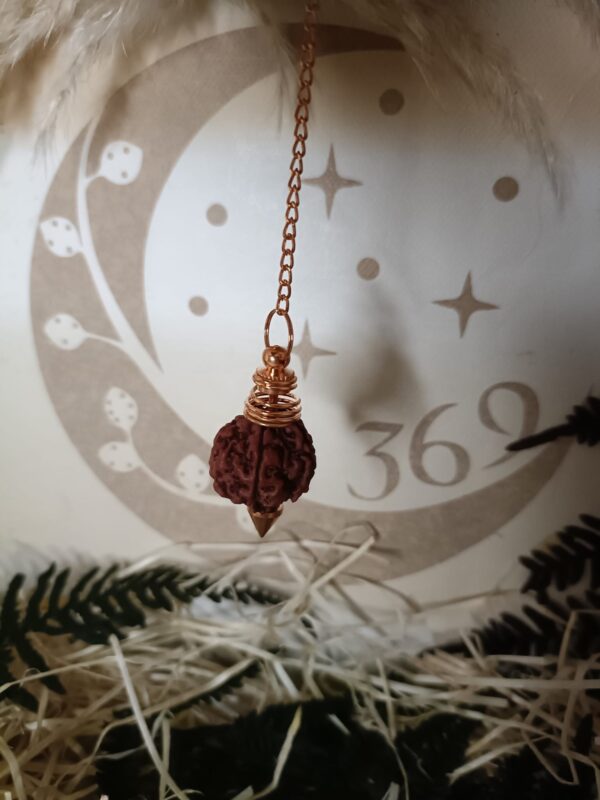 Péndulo de Semilla de Rudraksha Cobre - Imagen 4