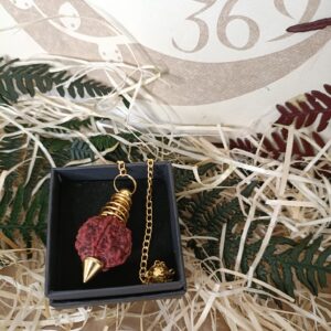 Péndulo de Semilla de Rudraksha Latón
