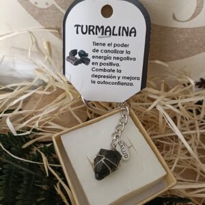 Llavero Esotérico Turmalina Encanastada