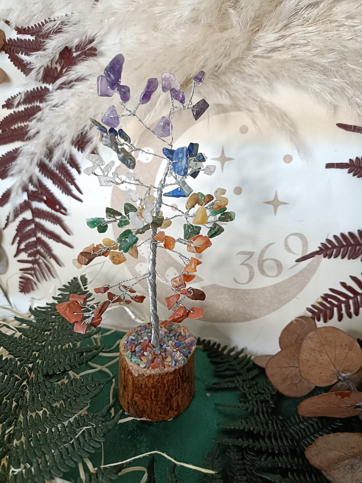 Árbol de gemas 7 Chakras 120 Piedras