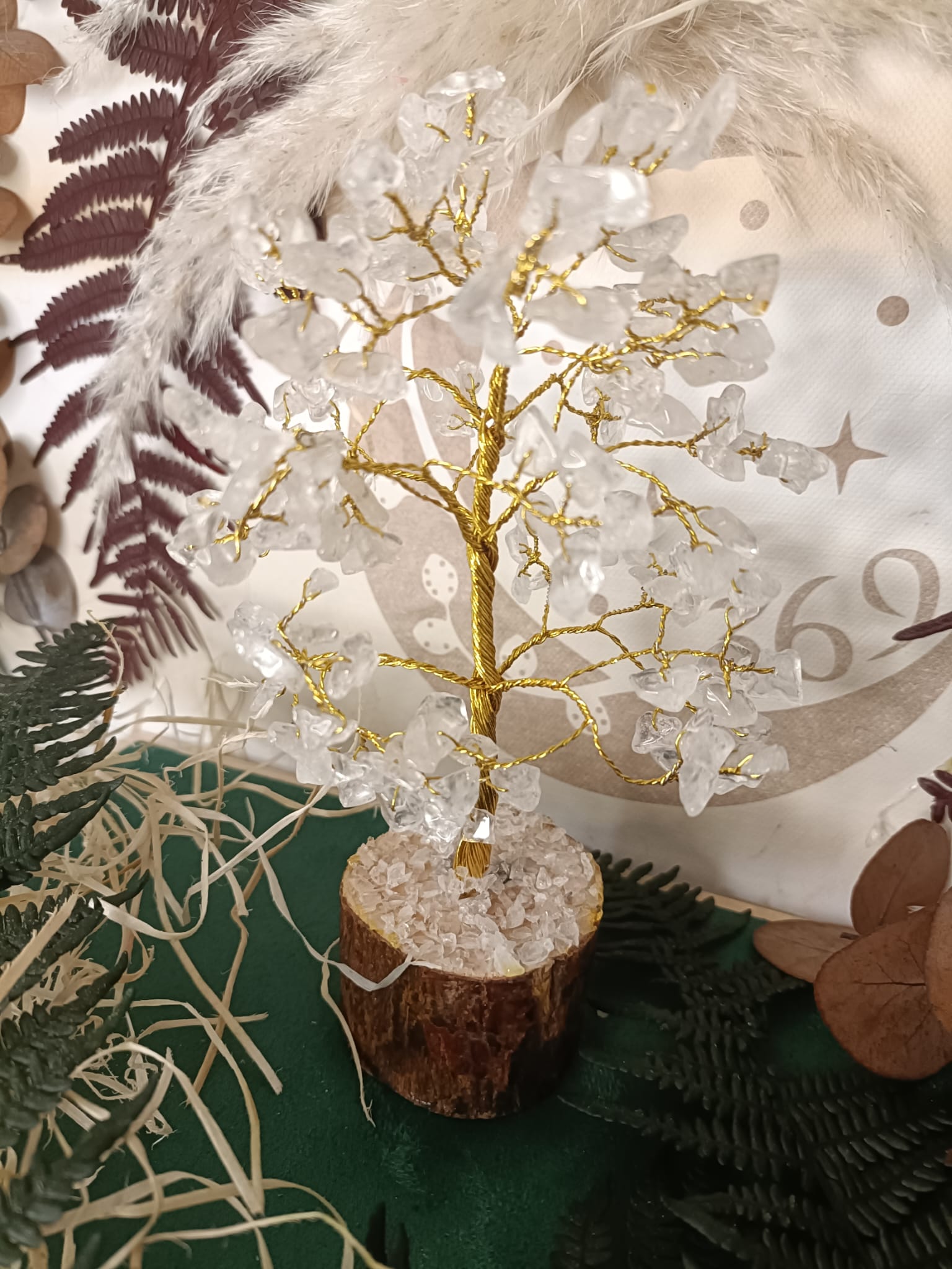 Árbol de gemas de Cristal de Roca 150 Piedras - Imagen 2