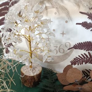 Árbol de gemas de Cristal de Roca 150 Piedras