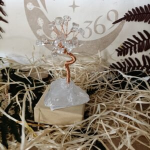 Árbol de Gemas de Cristal de Roca 25 Piedras