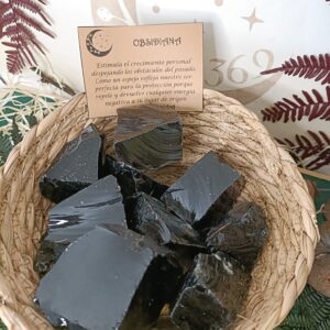 Obsidiana Negra en Bruto