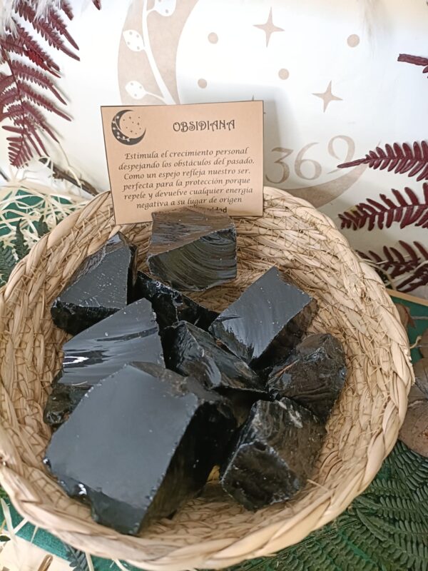 Obsidiana Negra en Bruto