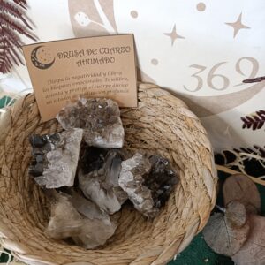 Drusa de Cuarzo Ahumado en Bruto