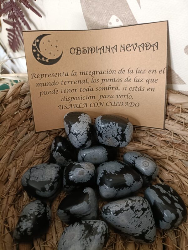 Obsidiana Copo de Nieve (Obsidiana Nevada) - Imagen 4