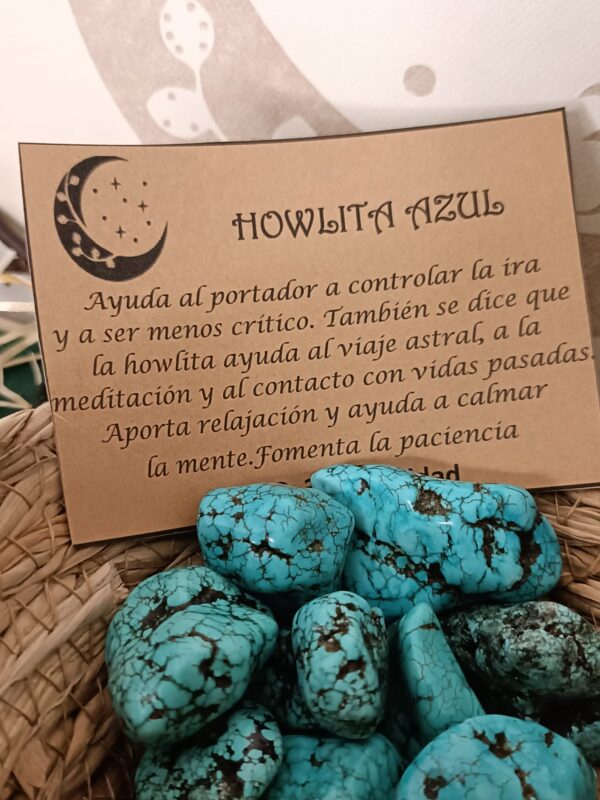 Howlita Azul Canto Rodado - Imagen 3