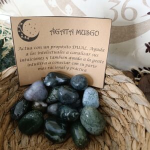 Ágata Musgo Natural Canto Rodado
