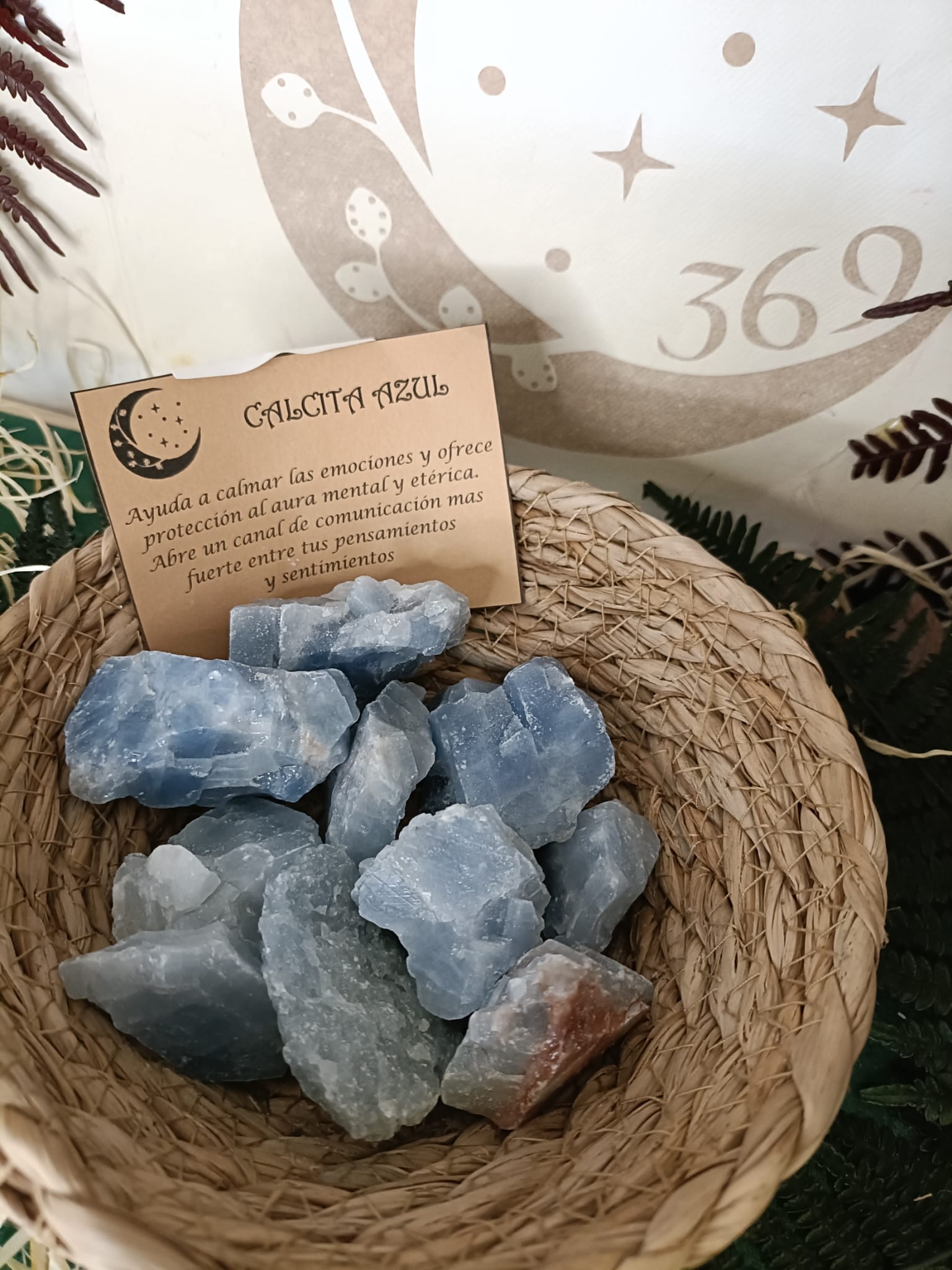 Calcita Azul en Bruto