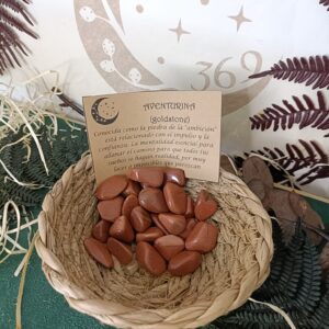 Piedra Goldstone Pulida