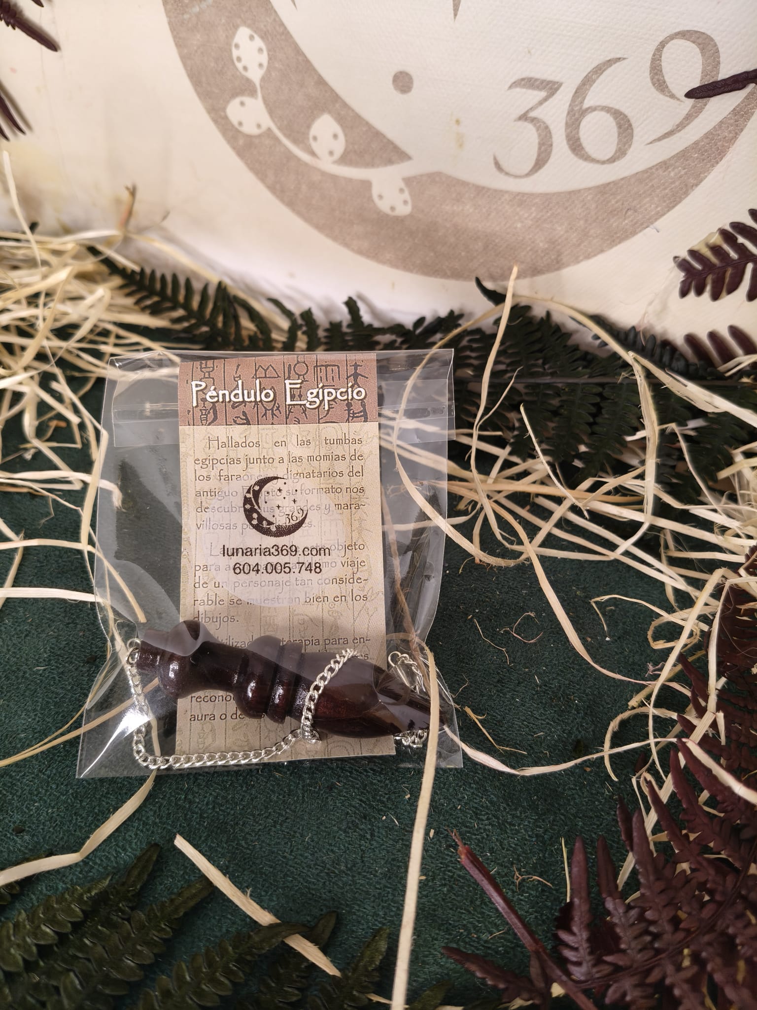 Péndulo de Madera Egipcio