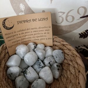Piedra de Luna Blanca Pulida