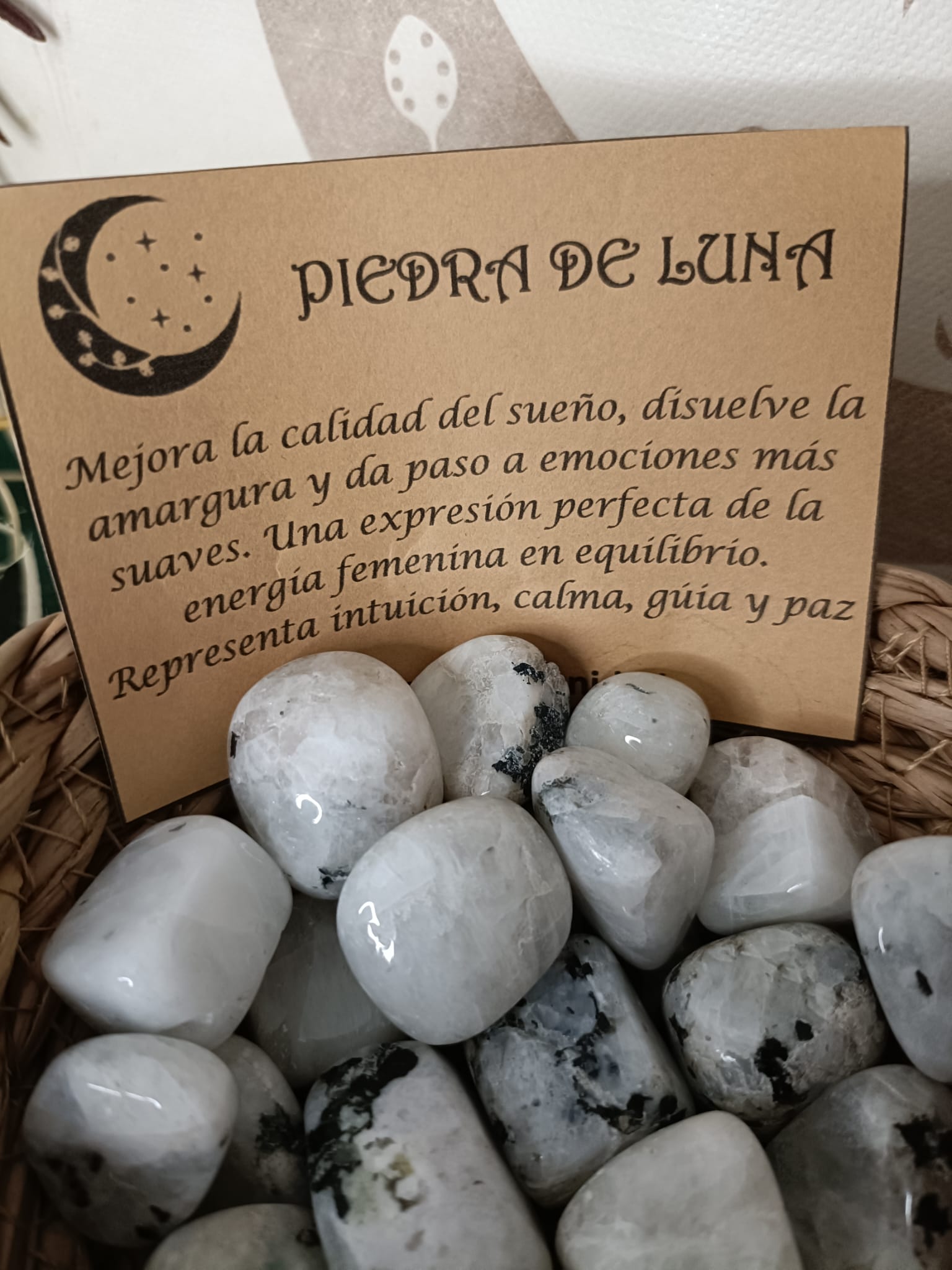 Piedra de Luna Blanca Pulida - Imagen 2