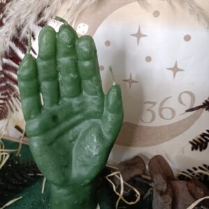 Figura de Cera Mano Poderosa Verde