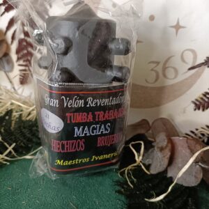 Velón 21 Mechas Tumba Trabajos Negro
