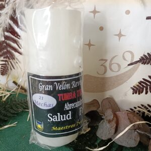 Velón 21 Mechas Tumba Trabajos Blanco