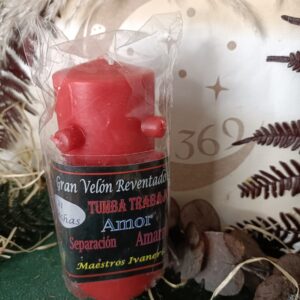 Velón 21 Mechas Tumba Trabajos Rojo
