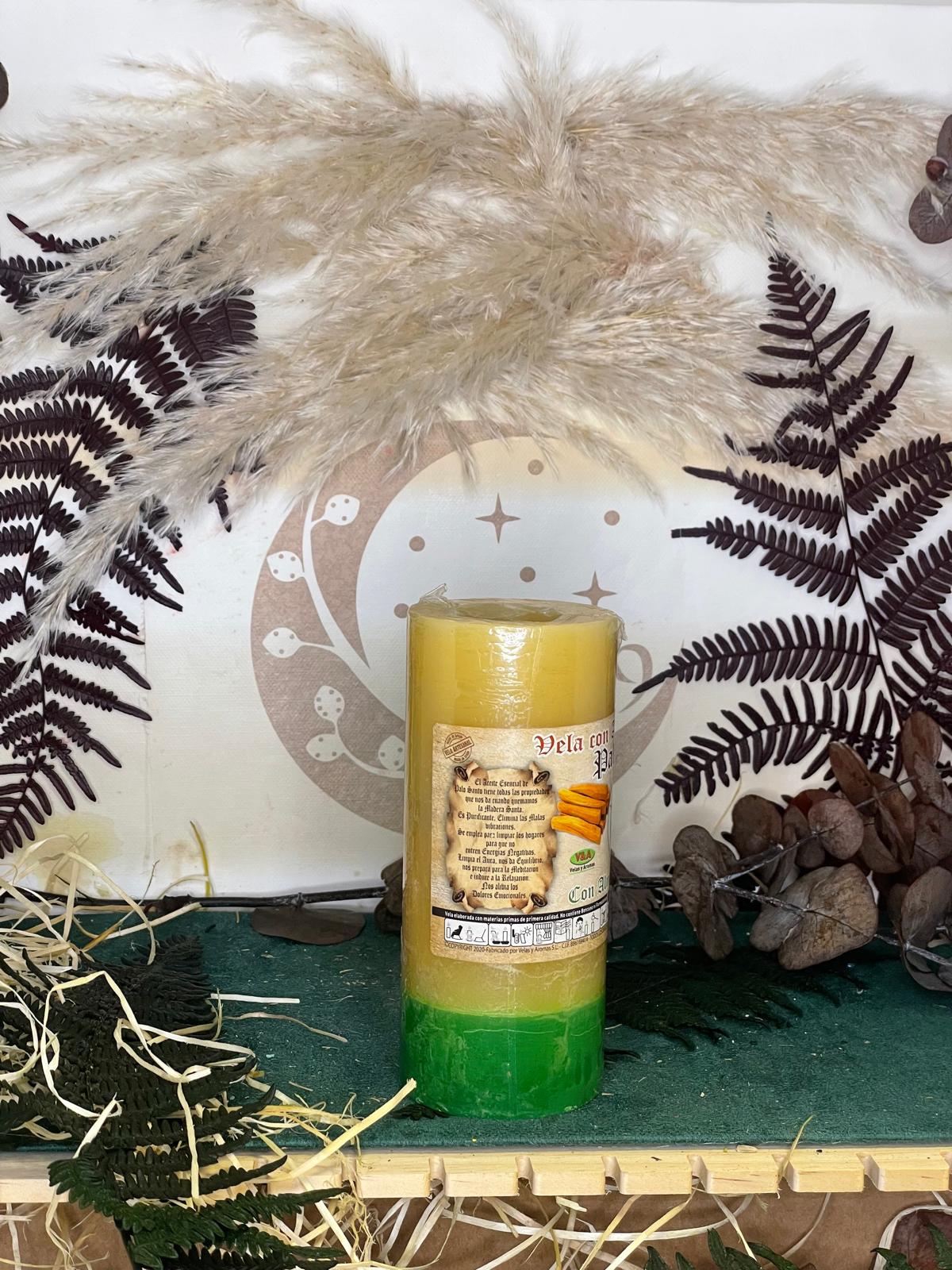 Velón de Palo Santo con Alma de Hierbabuena - Imagen 2