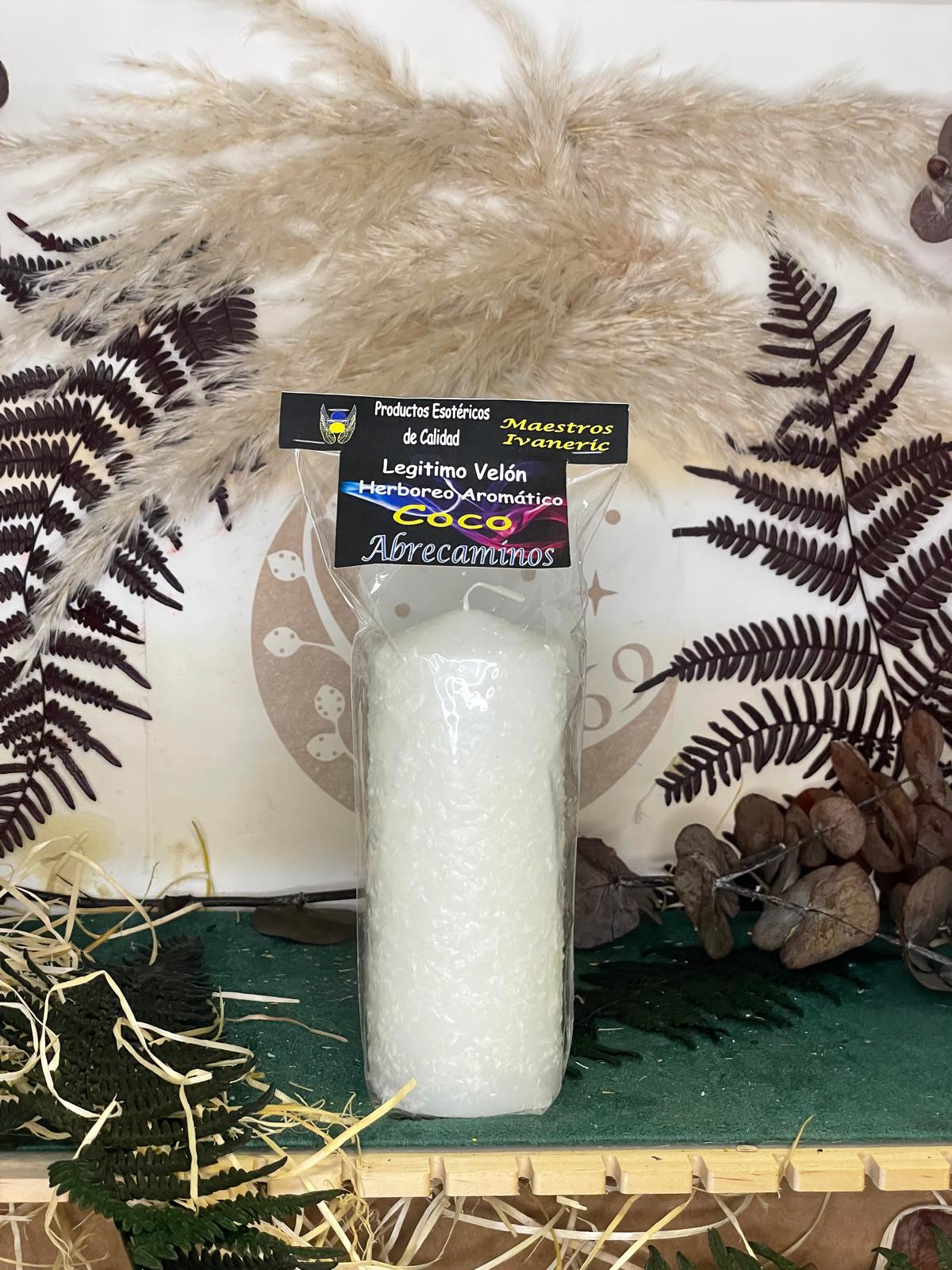 Velón Herbóreo y Aromático de Coco