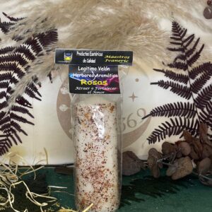 Velón Herbóreo y Aromático de Rosas