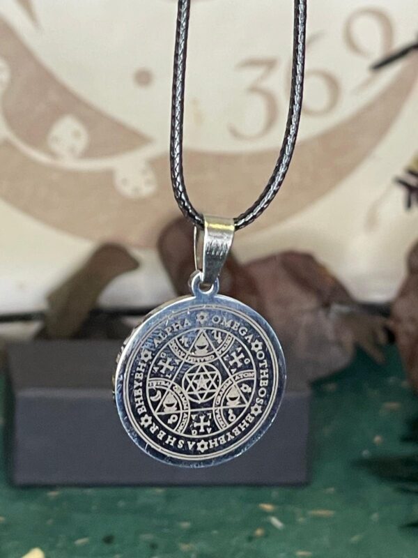 Colgante de Acero con Sello Estrella de David
