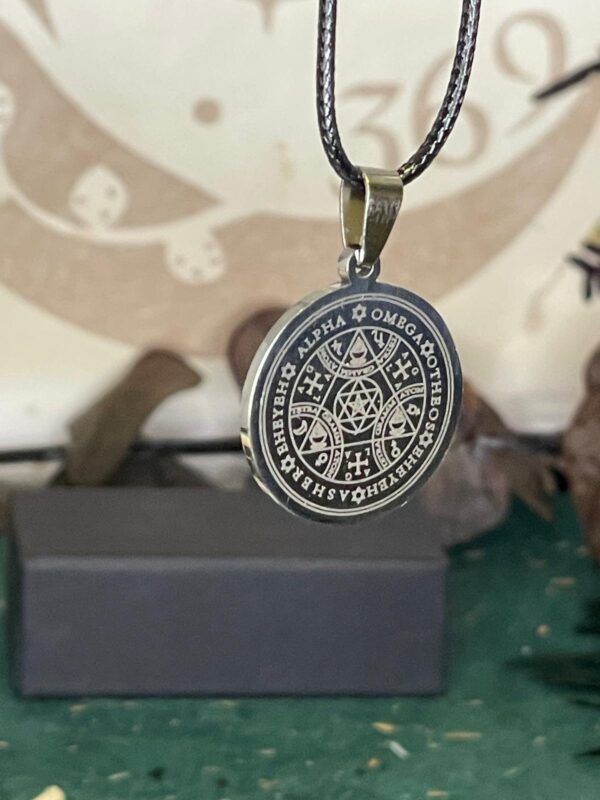 Colgante de Acero con Sello Estrella de David - Imagen 3