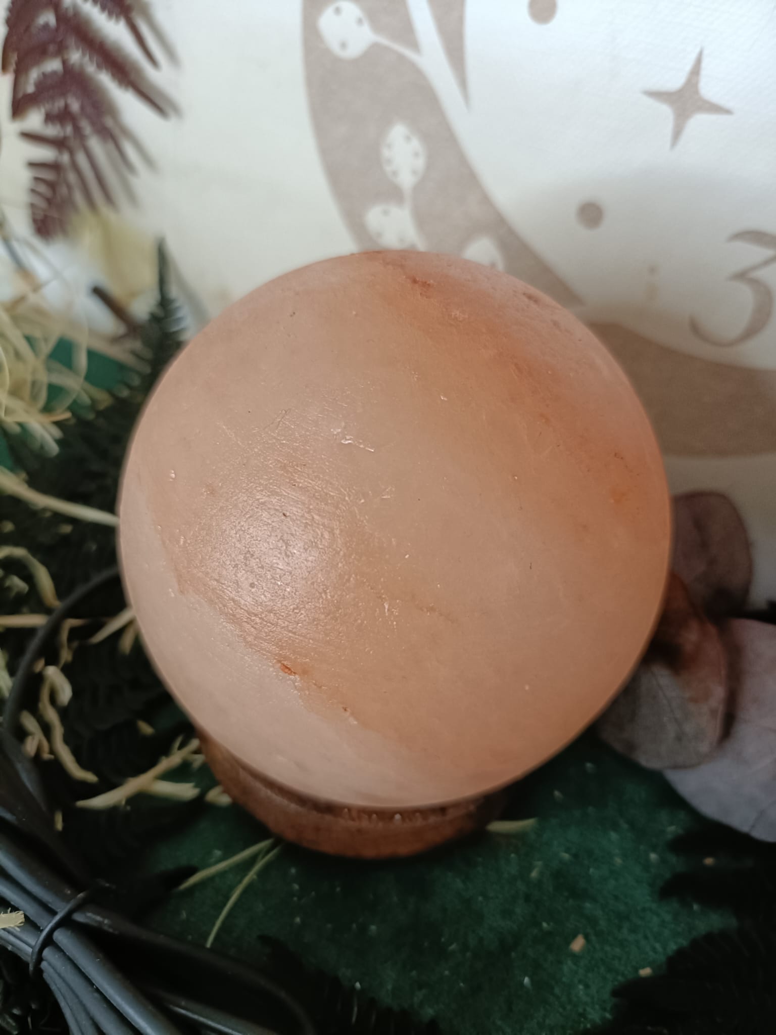 Lámpara de Sal Esfera con USB para Ordenador - Imagen 2