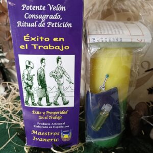 Velón Ritual Consagrado Éxito en el Trabajo