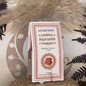 Conos de Incienso de Reflujo de Palo Santo Ayurvédico