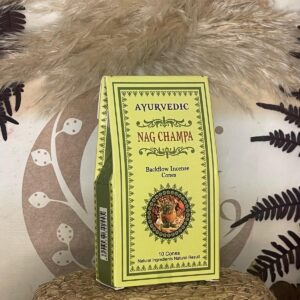 Conos de Incienso de Reflujo Nag Champa Ayurvédico