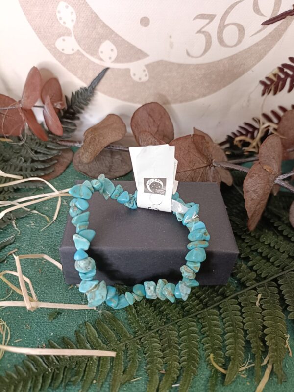 Pulsera de Howlita Turquesa - Imagen 2