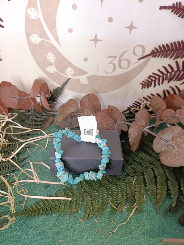 Pulsera de Howlita Turquesa