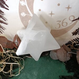 Merkaba de Selenita Blanca 10 cm