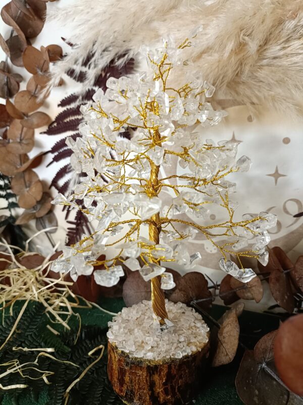 Árbol de Gemas Cristal de Roca 300 piedras - Imagen 3