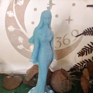 Vela Esotérica Yemayá Artesanal 14 cm