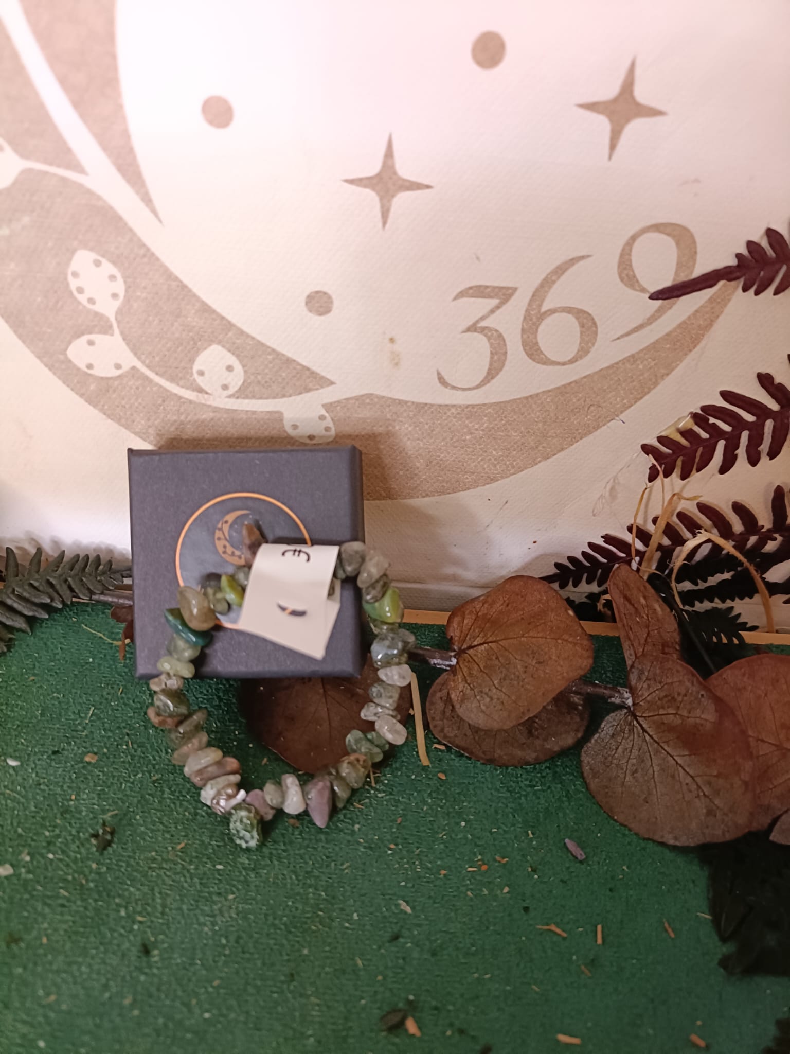 Pulsera Elástica de Chip en Piedra de Ágata India