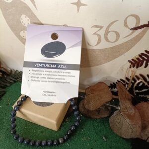 Pulsera Elástica de Lluvia de Estrellas (Venturina Azul)